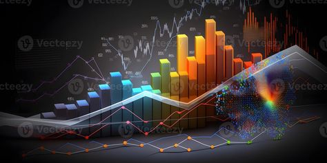 Growth strategy business graph analysis concept on finance chart data diagram 3d background wallpaper, 3d Background, Growth Strategy, Background Wallpaper, Finance