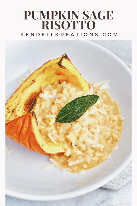 Risotto Parmesan, Sage Risotto, Parmesan Risotto, Cheese Pumpkin, Beautiful Pumpkins, Risotto Recipes, Thanksgiving Sides, Sum Up, Top Chef