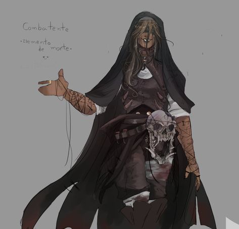 Creepy Dnd Character, Rouge Dnd Character, Paranormal Investigator Character Design, Occultist Character Design, Cult Leader Oc, Executioner Character Design, Dnd Necromancer Art, Goth Dnd Character, Cult Leader Character Design