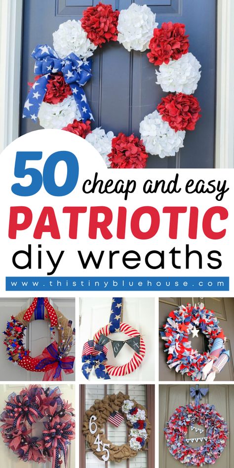 40+ Patriotic DIY Dollar Store 4th Of July wreaths #4thofJulyWreaths #DIYJuly4thWreaths #4thofJulyWreathIdeas #PatrioticWreathDIYIndependenceDay #IndependenceWreathIdeas #DIYPatrioticWreaths Diy Red White And Blue Wreaths, Dollar Tree Patriotic Wreath, Shopkins Party Ideas, 4th Of July Wreaths, Patriotic Wreath Diy, Diy Patriotic Wreath, Patriotic Crafts Diy, Patriotic Diy, Patriotic Wreaths