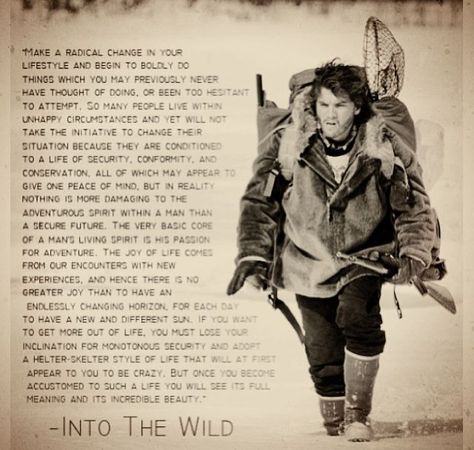 Alex Supertramp, Chris Mccandless, Christopher Mccandless, Wild Quotes, Wild Movie, Lol Pics, Radical Change, 10th Quotes, Into The Wild