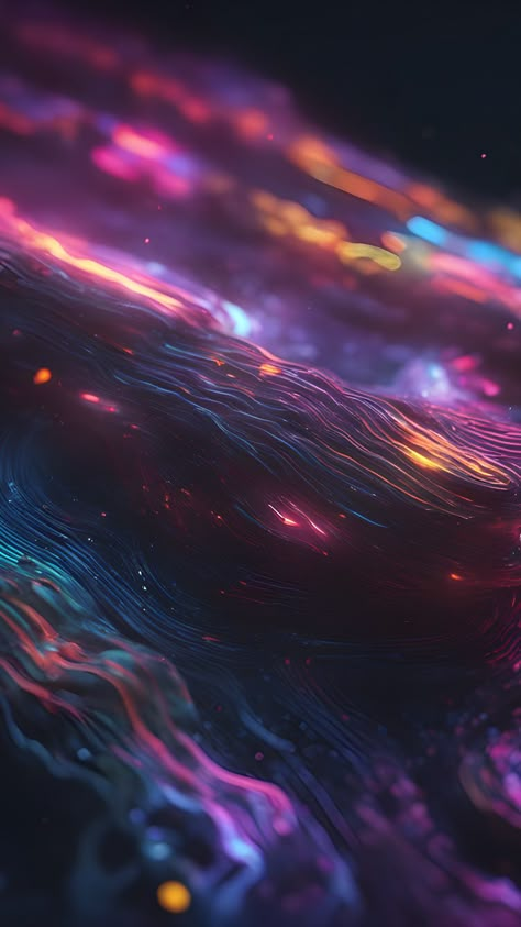 This stunning abstract art wallpaper features vibrant neon colors and intricate designs that are sure to make your lock screen pop. #abstractwallpaper #abstractartwallpaper #wallpaperHD1080p #lockscreenwallpaper Neon Wallpaper Glow, Neon Lights Wallpaper, Neon Texture, Neon Light Wallpaper, Gradient Light, Neon Abstract, Dark Background Wallpaper, Abstract Wallpapers, Purple Flowers Wallpaper