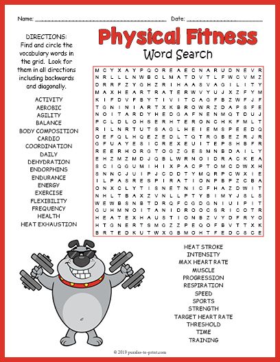 Free Printable Physical Fitness Word Search Physical Education Worksheets, Pe Worksheets, Health Word Search, Baseball Word Search, Olympic Word Search, Word Search Printables Difficult, Challenging Word Search Free Printable, Fitness Words, Word Puzzles For Kids