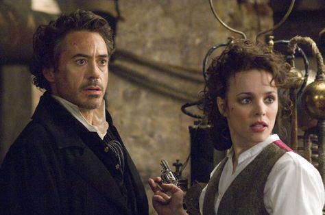 Sherlock Holmes (2009) Rachel Mcadams Sherlock Holmes, Dark Academia Movies, Sherlock Holmes Robert Downey Jr, Sherlock And Irene, New Sherlock Holmes, Detective Movies, Holmes Movie, Irene Adler, Guy Ritchie