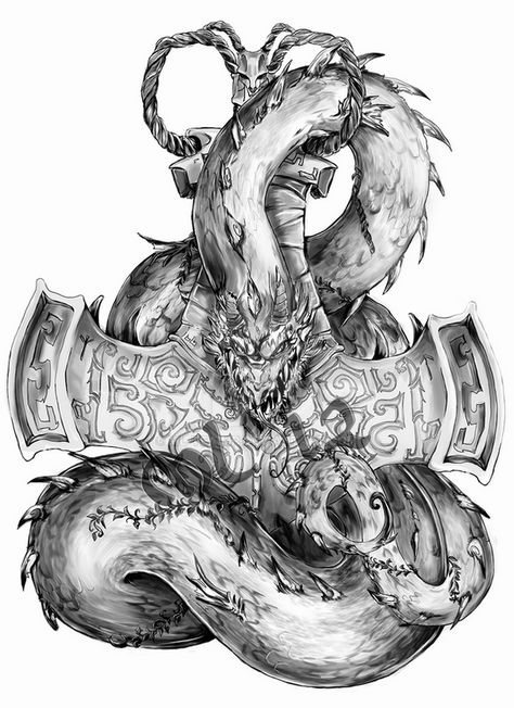 Norse Tattoo Men, Jormungandr Tattoo, Thor Hammer Tattoo, Mjolnir Tattoo, Viking Tattoos For Men, Traditional Viking Tattoos, Thor Tattoo, Midgard Serpent, Hammer Tattoo