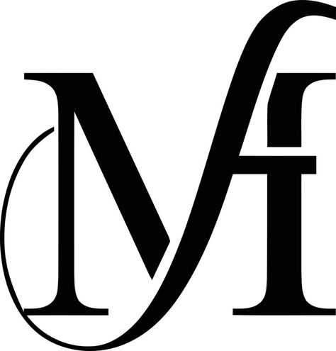 Mf luxury logo design Mf Monogram, Mf Logo, Groom Cartoon, Fonts Style, Bride And Groom Cartoon, Business Fonts, Logo Sketches, Logo Design Inspiration Branding, Logo Luxury