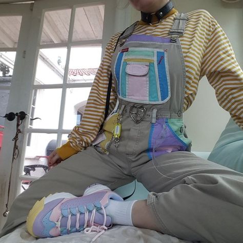 Bib Overalls, Dungarees, Pastel Goth, Suspenders, Drawstring Backpack, Fashion Pants, Overalls, Favorite Outfit, Cool Outfits