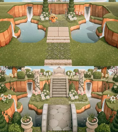 Kakariko Village, Cottagecore Animal Crossing, Animal Crossing Island Inspo, Acnh Cottagecore, Animal Crossing 3ds, Animal Crossing Funny, Ac Ideas, Animal Crossing Guide, European Garden