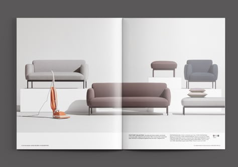 Blu Dot: Catalog — Krisna MacDonald Presentation Furniture Design, Blue Dot Furniture, 포트폴리오 레이아웃, Brochure Design Layout, Furniture Catalog, Blu Dot, Print Layout, Catalog Design, Furniture Finishes