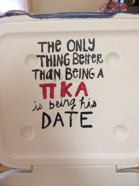 Pike Formal Cooler, Pike Cooler Ideas Fraternity, Ato Frat Cooler, Vegas Frat Cooler, Pike Frat Cooler, Painted Coolers For Guys, Ka Cooler, Ato Cooler, Pike Cooler