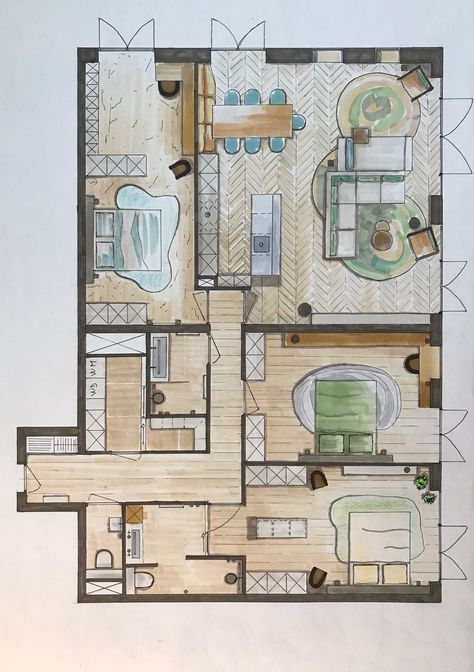 Interior Sketch Plans: Blueprint for Personalized Design Home Bedroom Ideas, Home Layout Design, Interior Architecture Sketch, Place Aesthetic, Conceptual Model Architecture, Aesthetic Architecture, Furniture Design Sketches, Unique Floor Plans, Architecture Drawing Plan