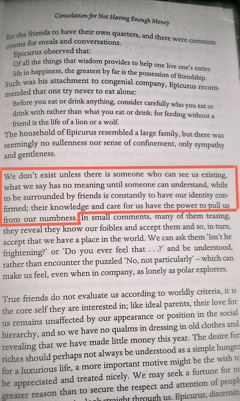 alain de botton "The Consolations of Philosophy" - epicurian friendship Friendship Philosophy, School Of Life Alain De Botton, Alain De Botton, Friendship Art, Longing Quotes, Introverts Unite, Divorce Quotes, Make You Believe, Banned Books