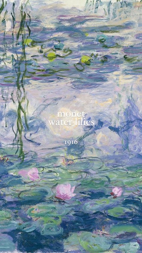 art | monet | painting | lilies | water lilies | 1916 | aesthetic | flowers | bleu | green | gorgeous | artist Artist Monet, Monet Claude, Water Lilies Painting, Claude Monet Water Lilies, Lily Wallpaper, Claude Monet Art, Monet Water Lilies, Lily Painting, Monet Art