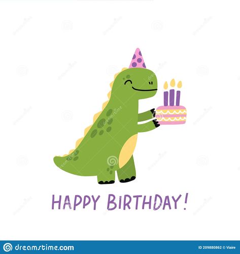 Cute T Rex, Cake Stock, Happy Birthday Meme, Bday Cards, Happy Bday, Birthday Meme, Funny Character, Scandinavian Style, T Rex