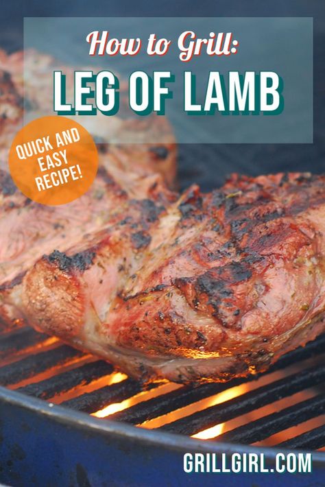 Learning how to grill a boneless leg of lamb is great for when you have friends and family over as it will feed a crowd, and it also cooks relatively quickly on the grill — you can cook it in just under an hour! Boneless Lamb Leg Recipe, Bbq Leg Of Lamb, Grilled Lamb Recipes, Grilled Leg Of Lamb, Butterflied Leg Of Lamb, Leg Of Lamb Recipe, Lamb Roast Recipe, Boneless Leg Of Lamb, Lamb Leg Recipes