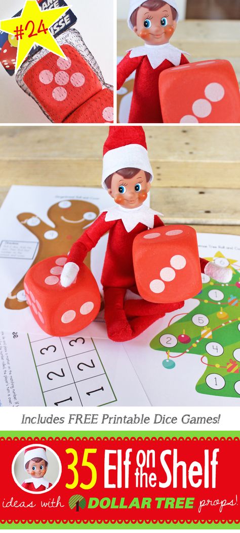 Dice games Tree Props, Funny Elf On The Shelf, Elf Funny, Awesome Elf On The Shelf Ideas, Funny Ideas, Christmas Preparation, Elf On The Shelf Ideas, Religious Christmas, Dice Games