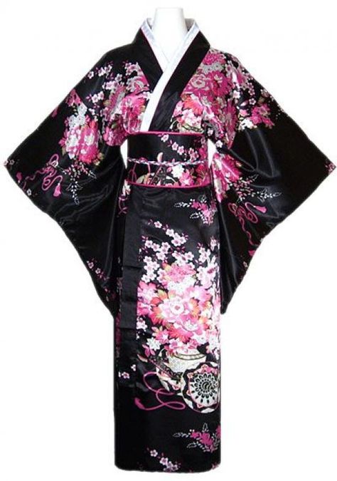 Japanese Womens Kimono, Cosplay Kimono Dress, Floral Japanese Dress, Kimono Tutorial Japanese, Ronin Robe, K-on Maid Blanket, Japanese Kimono Skirt, Hiyoko Saionji Kimono, Darling Army Kimono Dress