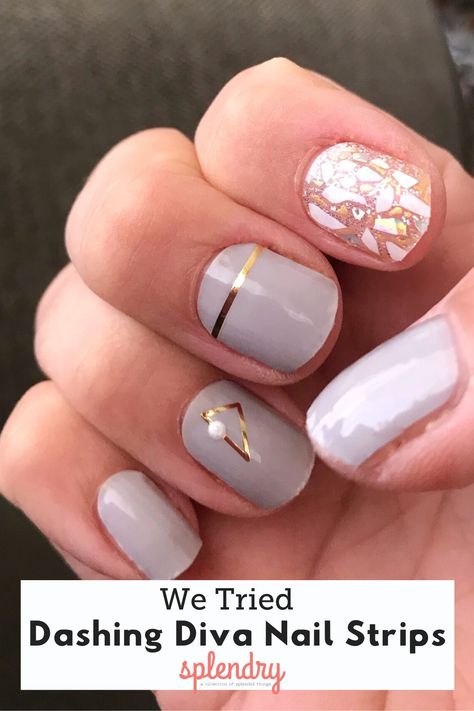 Barista Nails, Dashing Diva Gel Strips Ideas, Dashing Diva Nail Strips, Dashing Diva Nails, Dashing Diva Gloss, School Nail Art, Accent Nail Designs, Hand And Foot Care, Dashing Diva