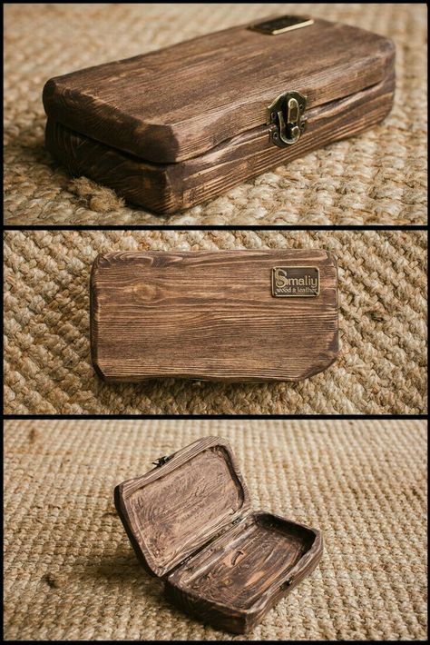 Cool Wooden Gifts, Wood Box Ideas, Free Shapes, Diy Holz, Wooden Projects, Wood Case, Small Wood Projects, Wooden Case, Money Gift