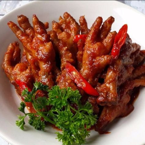 Ayam Bakar, Chinese Cooking Recipes, Cooking Tutorials, Chinese Cooking, Indonesian Food, Dim Sum, Chicken Wings, Chili, Bacon