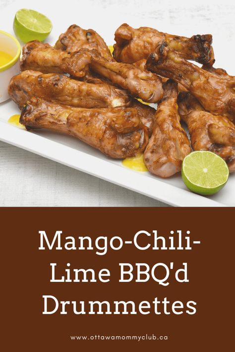 Canadian Turkey would like to give Canadians tasty tips and recipes, including this Mango-Chili-Lime BBQ’d Drummettes Recipe, to master the grill with their BBQ Bootcamp! #turkey #recipe #summer #BBQ Drummettes Recipes, Paleo Honey Mustard, Delicious Turkey Recipes, Mango Chili, Chili Mango, Mango Sauce, Grilled Turkey, Turkey Dishes, Turkey Recipe