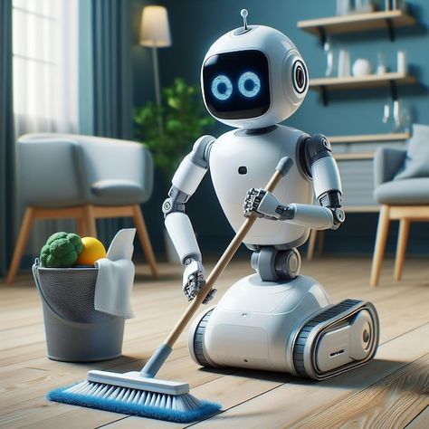 Robot Picture, Cleaning The House, Android Robot, Robot Concept, Comfortable Life, Cleaning Robot, Motion Graphics Design, Robots Concept, Robot Concept Art