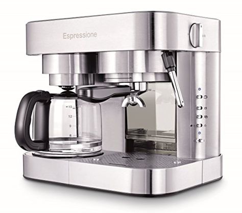 Stainless Steel Coffee Maker, Espresso Pods, Cappuccino Machine, Best Coffee Maker, Coffee And Espresso Maker, Best Espresso, Espresso Makers, Glass Carafe, Italian Coffee