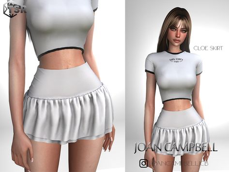 The Sims Resource - Cloe Skirt The Sims 4 Skin, Halloween Suits, Sims 4 Cc Makeup, Sims Hair, Sims 1, Sims 4 Cas, Sims 4 Cc Finds, Ts4 Cc, Mesh Shorts