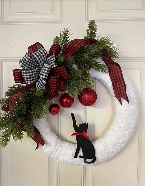 Cat christmas stocking