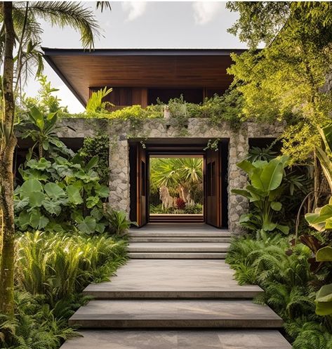 Modern Tropical House, Bali House, Tropical Architecture, Tropical House, Modern Tropical, Tropical Houses, Dream House Interior, Dream House Exterior, Villa Design