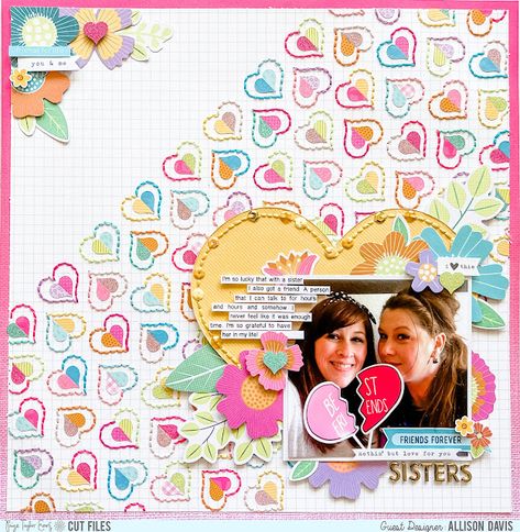 Smashbook Ideas, Allison Davis, Paige Taylor, Stitching On Paper, Spring Crops, Scrapbook Generation, Paige Evans, Bloom And Wild, Hearts Design