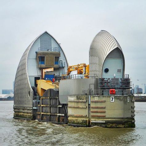 River Thames London, Thames Barrier, Small Museum, Flood Barrier, London Sights, London Landmarks, The Flood, London Places, Iconic Buildings