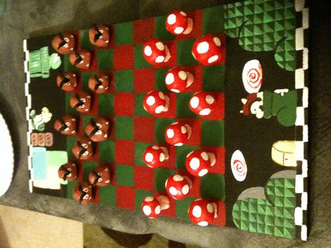 Mario checkers board. Painted wood with clay sculpted pieces! Ceramic Checkers Board, Clay Game Pieces, Clay Checkers, Clay Board Game, Clay Chess Pieces, Clay Checkerboard, Clay Games, Chess Ideas, Diy Chess Set