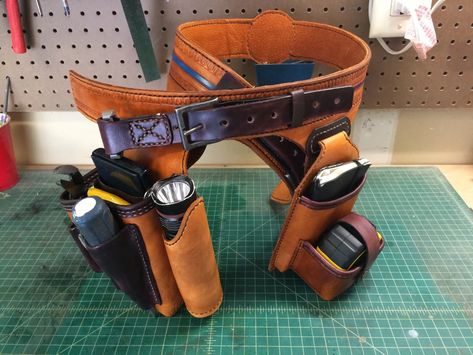 Leather Tool Pouches, Tool Pouches, Adventure Bags, Leather Kits, Tooled Leather Bag, Lets Move, Tool Bags, Tool Pouch, Hole Punches