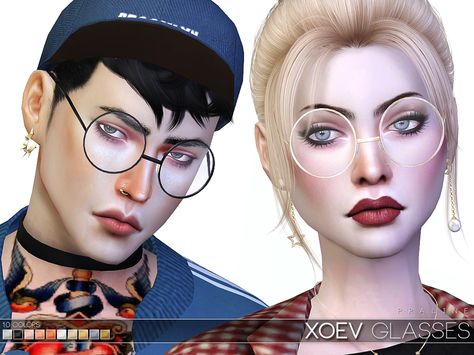 Round glasses in 10 colors, all genders.  Found in TSR Category 'Sims 4 Female Glasses' Script Ideas, Sims 4 Piercings, Harry Potter Glasses, Cc Clothes, Sims 4 Mm Cc, Sims 4 Cc Makeup, Sims 4 Cc Skin, Sims 4 Mm, The Sims 4 Download