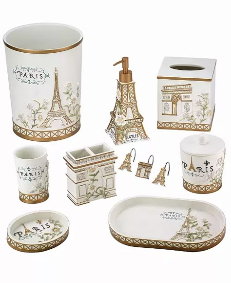 Avanti - Paris Botanique Tumbler Paris Theme Bathroom, Paris Bathroom Decor, Paris Room Decor, Paris Bathroom, Paris Themed Bedroom, Paris Rooms, Paris Bedroom, Counter Top Accessories, Paris Decor