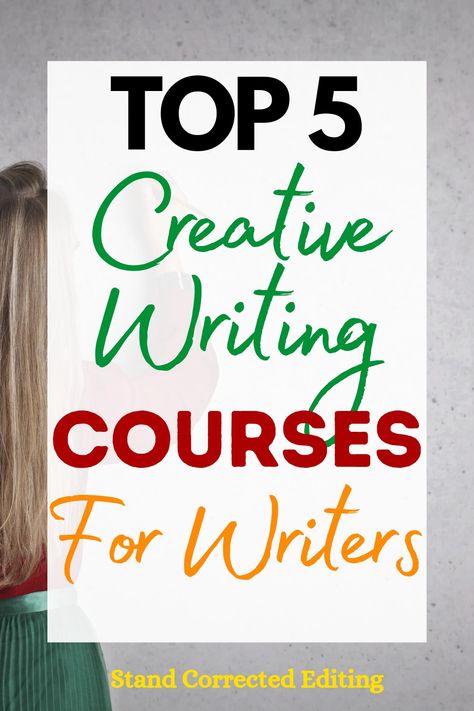 Top 5 Creative Writing Courses for Writers Free Creative Writing Courses, Creative Writing Tips For Writers, Writing Club, Creative Writing Lesson, Author Tips, Book Editor, Writing Course, Creative Writing Course, Creative Writing Classes