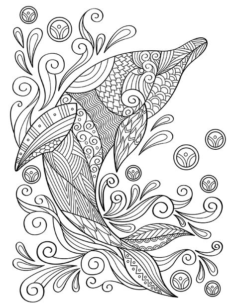 Printable Dolphin Mandala Adult Coloring Page Ocean Coloring Pages, Dolphin Coloring Pages, Spiderman Coloring, Coloring Designs, Adult Colouring Printables, Celtic Tattoo, Spring Coloring Pages, Adult Colouring Pages, Detailed Coloring Pages