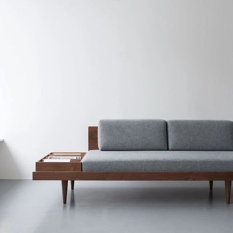 Minimalist Mid Century Modern, Wooden Sofa Set Designs, Day Beds, Wooden Sofa Set, Sofa Set Designs, Diy Sofa, Wood Sofa, Wooden Sofa, Day Bed