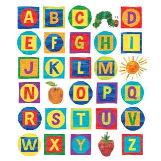 The World Of Eric Carle | Alphabet Blocks Pattern Eric Carle Classroom, Hungry Caterpillar Craft, Student Collage, Children's Book Week, Preschool Decor, Hungry Caterpillar Birthday, Favor Boxes Birthday, Fruit Birthday, Pre Writing Activities