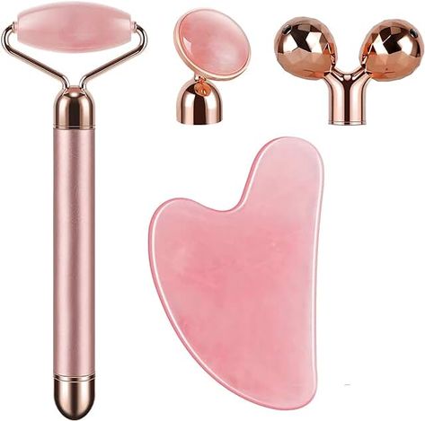 Rose Quartz Face Roller, Quartz Face Roller, Roller Skin Care, Gua Sha Set, Skin Roller, Face Massager, Meaningful Beauty, Face Roller, Jade Roller