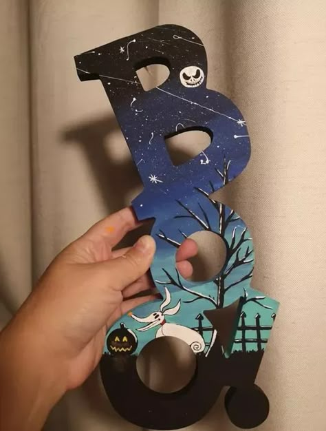 Dollar Tree Boo Sign Ideas, Eek Sign, Dollar Store Halloween Crafts, Spooky Activities, Decoracion Halloween, Boo Halloween Sign, Halloween Candy Jar, Halloween Plaque, Biker Gnomes