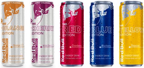 Red Bull Editions - NEW flavors out now. :: Energy Drink Editions :: Red Bull USA Energy Drinks Packaging, Red Bull Energy Drink, Drink Favors, Lon Bia, Red Bull Drinks, Functional Beverage, Tropical Orange, Monster Energy Drink, Drinks Packaging Design