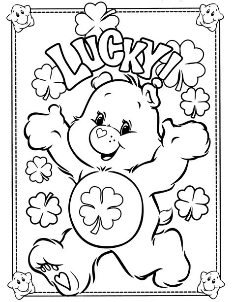 Care Bear Coloring Pages Care Bear Coloring Pages, Bears Coloring Pages, Teddy Bear Coloring Pages, Fete Saint Patrick, Bear Coloring Pages, Coloring Pages For Girls, Cartoon Coloring Pages, Disney Coloring Pages, Cool Coloring Pages