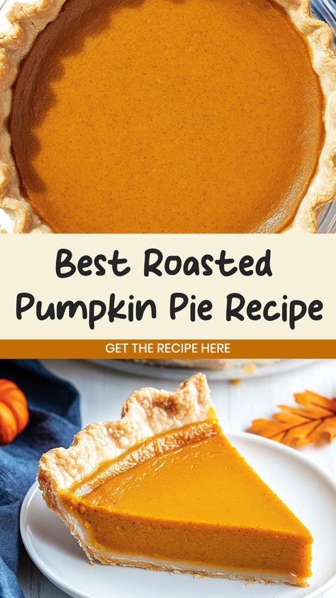 Indulge in the warm, cozy flavors of fall with a delicious roasted pumpkin pie. This classic dessert is perfect for Thanksgiving or any gathering. The sweet aroma of cinnamon and nutmeg will fill your kitchen as you bake this homemade treat from scratch. Serve it with a dollop of whipped cream or a scoop of vanilla ice cream for the ultimate dessert experience. How To Roast A Pumpkin For Pie, Roasted Pumpkin For Pie, Roast Pumpkin For Pie, Honey Pumpkin Pie Recipe, Roasting A Pumpkin For Pie, Pumpkin Pie With Fresh Pumpkin Puree, Pumpkin Pie Scratch Recipe, Pumpkin Pie With Pumpkin Puree, Pumpkin Pie Filling From Real Pumpkin