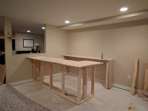 I built a bar in my basement - Imgur Simple Basement Bar Ideas Diy, Simple Bar Ideas For Home Basement, Basement Dive Bar Ideas, Basement Bar On A Budget, Basement Bar Ideas On A Budget Diy, Easy Basement Bar Ideas, Rustic Bar Ideas For Home Basement, How To Build A Bar, Home Made Bar Ideas