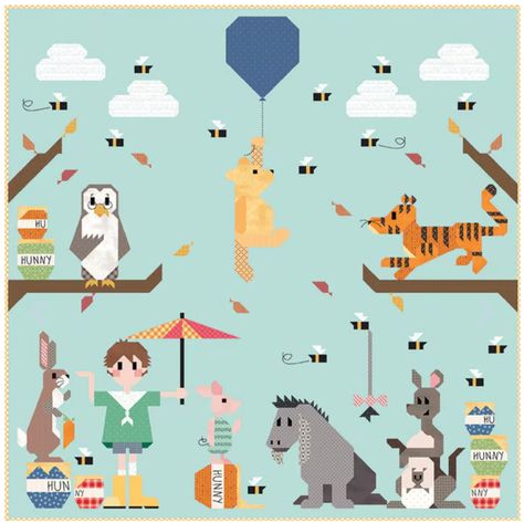 Still have some preorders for this adorable 100 Acre Sew Along Quilt kit from @arteastquiltingco featuring @rileyblakedesigns prints! In the kit you will receive all the fabric for this 70" x 70" quilt top (over 54 different prints!), binding, 9 monthly patterns mailed to you each month for the sew along, and all provided in an adorable keepsake box. This is a limited release - so get them while they last! Items shipping or for local pickup - October 2024 Find this now on the website at this... Wood Quilt, 100 Acre Wood, Map Fabric, Riley Blake Fabric, Box Patterns, Quilt Sizes, Quilt Kit, Quilt Kits, Riley Blake