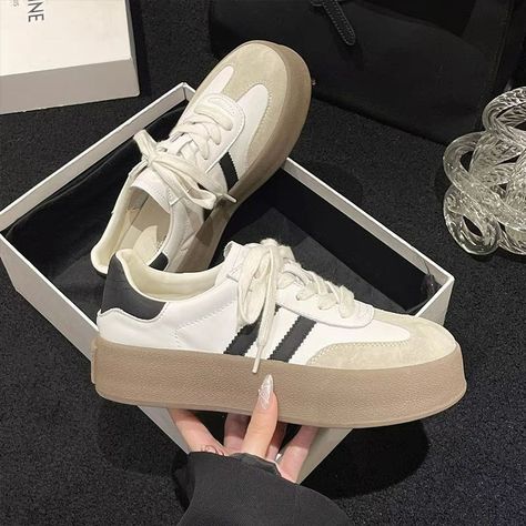 Popular New Design Fashion Casual Shoes Outdoor Lace Up Sneakers for Women Female Comfortable Versatile Sport Shoes Vulcanize Shoes  good product  New Design Fashion Casual Shoes Outdoor Lace Up Sneakers for Women Female Comfortable Versatile Sport Shoes Vulcanize Shoes You can read... Bold Shoes, Casual Sneakers Women, Sneakers For Women, Beige Shoes, Lace Up Sneakers, Womens Mid Calf Boots, Canvas Shoes Women, Women Oxford Shoes, Womens Knee High Boots