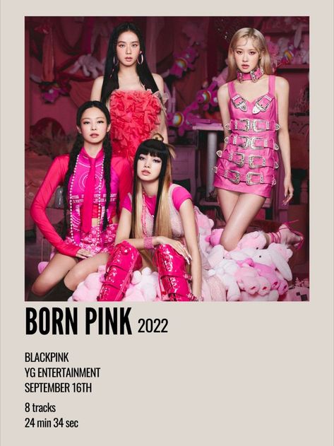 minimal aesthetic polaroid album poster for born pink by blackpink Polaroid Songs, Typa Girl, Polaroid Album, Aesthetic Polaroid, Dance Background, Girls Album, Black Pink Background, Blackpink Poster, Pink Posters