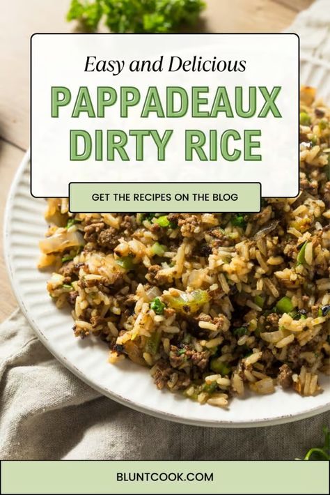 Pappadeaux Dirty Rice Recipe 2 New Orleans Rice Recipes, Pappadeaux Copycat Recipes, French Creole Recipes, Jailhouse Rice Recipe, Southern Dirty Rice Recipe, Dirty Rice With Chicken Livers, Authentic Dirty Rice Recipe, Parboiled Rice Recipes, New Orleans Dirty Rice Recipe